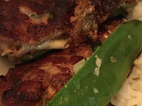 納豆入り肉詰めピーマン